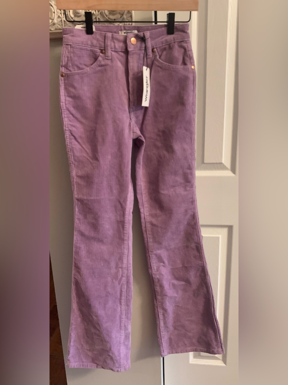 Wrangler Westward Corduroy Purple Bootcut Pants Urban Outfitters NWT - 24 X 32 - Picture 6 of 15